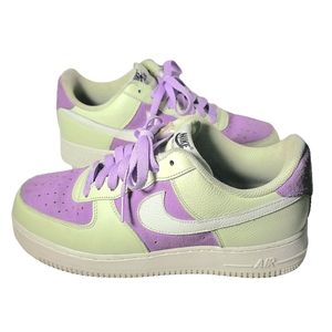 Nike Air Force 1 Low Tops Size 10 | Mint Green & Lavender Purple